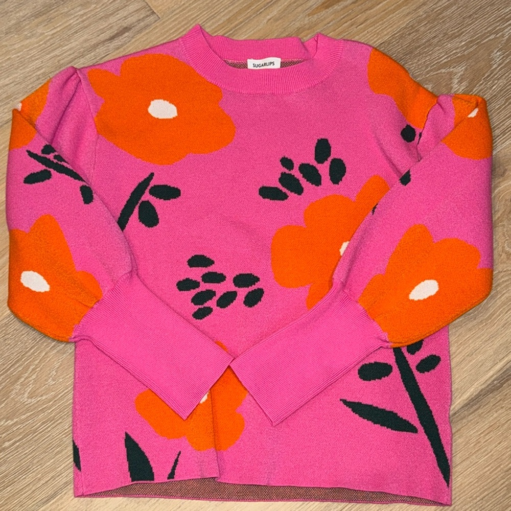 Sugarlips Floral Sweater